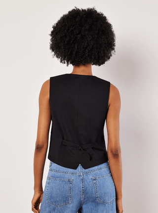 Tailored Asymmetric Vest - Sincerely Betty