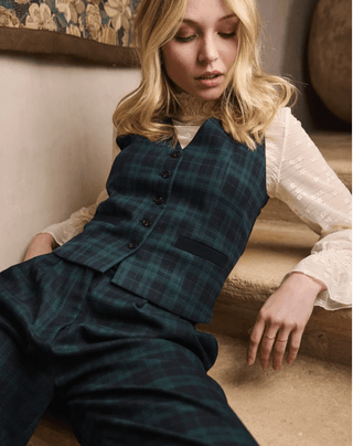 Tartan Plaid Vest - Sincerely Betty