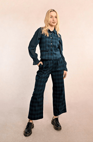 Tartan Plaid Vest - Sincerely Betty