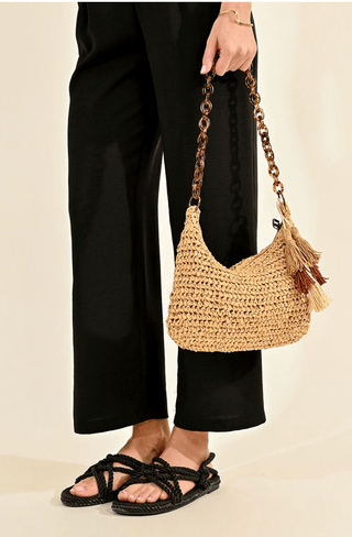 Tassel Woven Shoulder Bag - FINAL SALE - Sincerely Betty