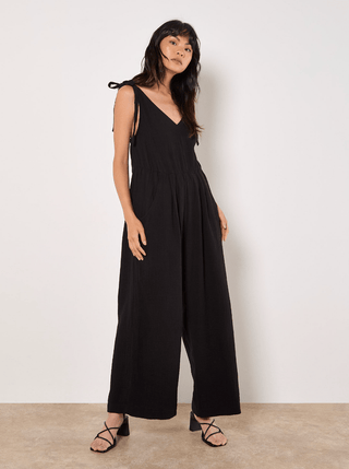 Tetra Tie Shoulder Jumpsuit - Sincerely Betty