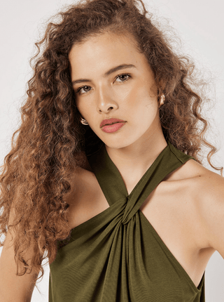Twist Front Halter Top - FINAL SALE - Sincerely Betty