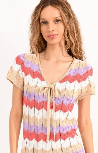 Wavey Knit Mini Dress - FINAL SALE - Sincerely Betty