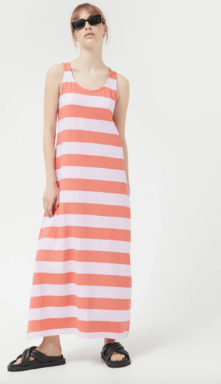 Wide Stripe Tank Maxi Dress - Sincerely Betty