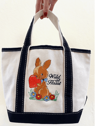 Wild At Heart Mini Canvas Tote - Sincerely Betty