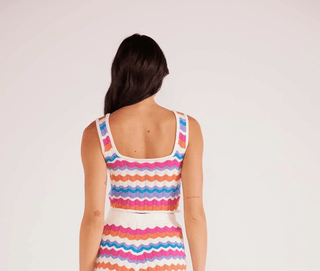 Wilma Pointelle Knit Crop Tank - FINAL SALE - Sincerely Betty