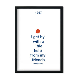 With A Little Help From My Friends Giclée Art Print - Sincerely Betty