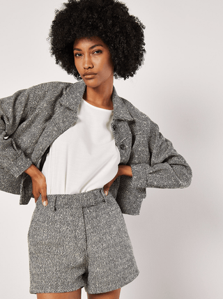 Woven Textured Shorts - Sincerely Betty