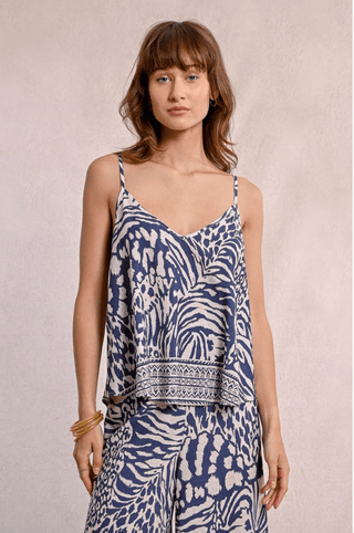 Zebra Print Camisole Tank Top - Sincerely Betty