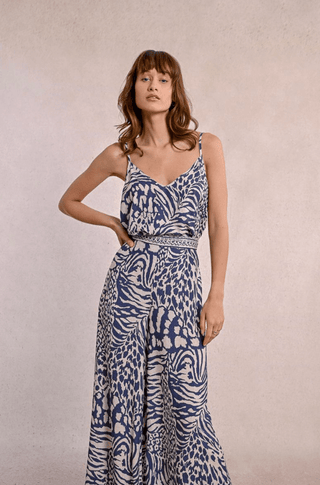 Zebra Print Wide Pants - Sincerely Betty