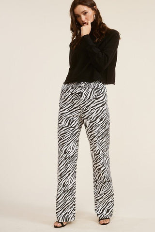 Zebra Wide Leg Pants - Sincerely Betty