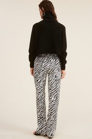 Zebra Wide Leg Pants - Sincerely Betty
