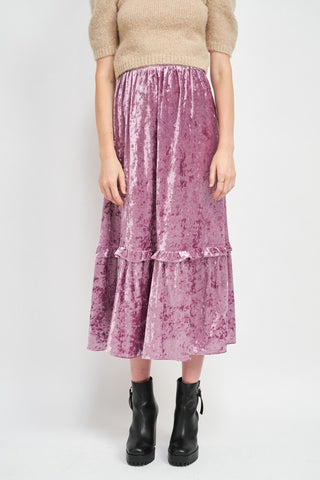 Velvet Midi Skirt-FINAL SALE