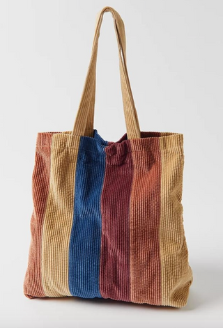 Corduroy Stripe Tote Bag