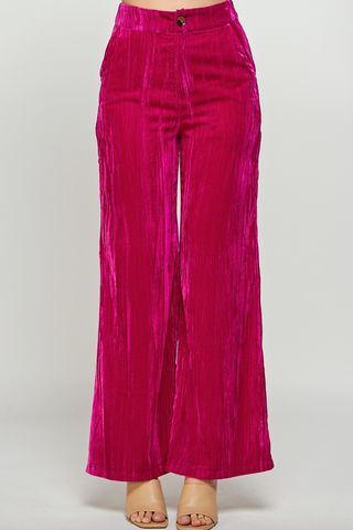 Crushed Velvet Pants-FINAL SALE