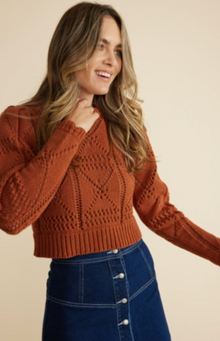 Cara Crochet Sweater