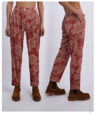 Paisley Pants in Terracotta-FINAL SALE