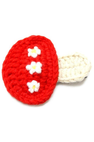 Crochet Mushroom Hair Clip - Sincerely Betty