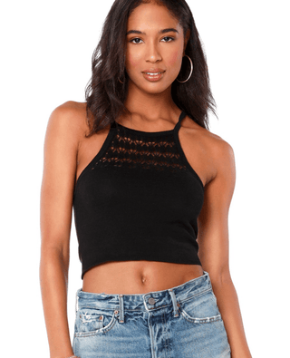 Cropped Pointelle Sweater Knit Tank - FINAL SALE - Sincerely Betty