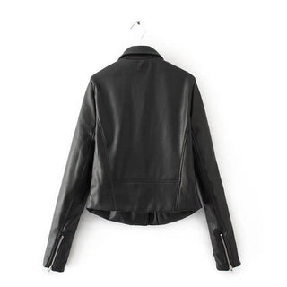Embroidered Faux Leather Biker Jacket - FINAL SALE - Sincerely Betty