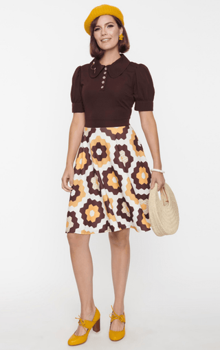 Honeycomb Fit & Flare Dress - FINAL SALE - Sincerely Betty