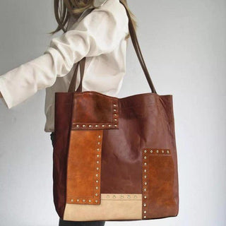 Rivet Patchwork Tote - FINAL SALE - Sincerely Betty