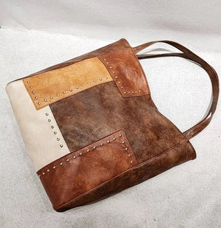 Rivet Patchwork Tote - FINAL SALE - Sincerely Betty