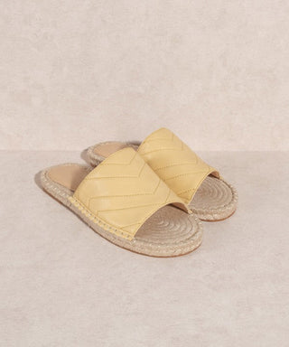 Sona Espadrille Flat in Yellow - FINAL SALE - Sincerely Betty