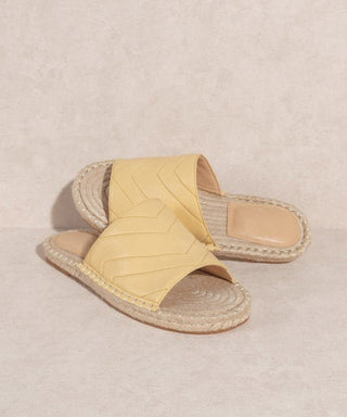 Sona Espadrille Flat in Yellow - FINAL SALE - Sincerely Betty