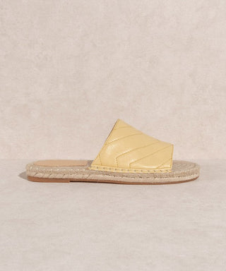 Sona Espadrille Flat in Yellow - FINAL SALE - Sincerely Betty