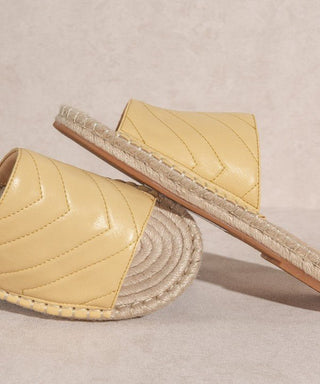 Sona Espadrille Flat in Yellow - FINAL SALE - Sincerely Betty