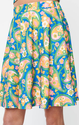 Sweet Talk Mod Paisley Skirt - FINALSALE - Sincerely Betty
