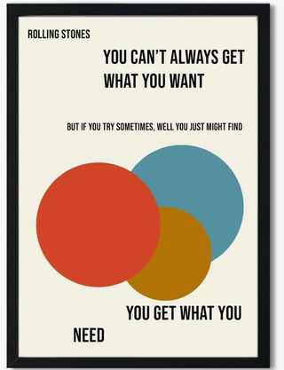 You Can't Always Get What You Want Giclée Art Print - Sincerely Betty